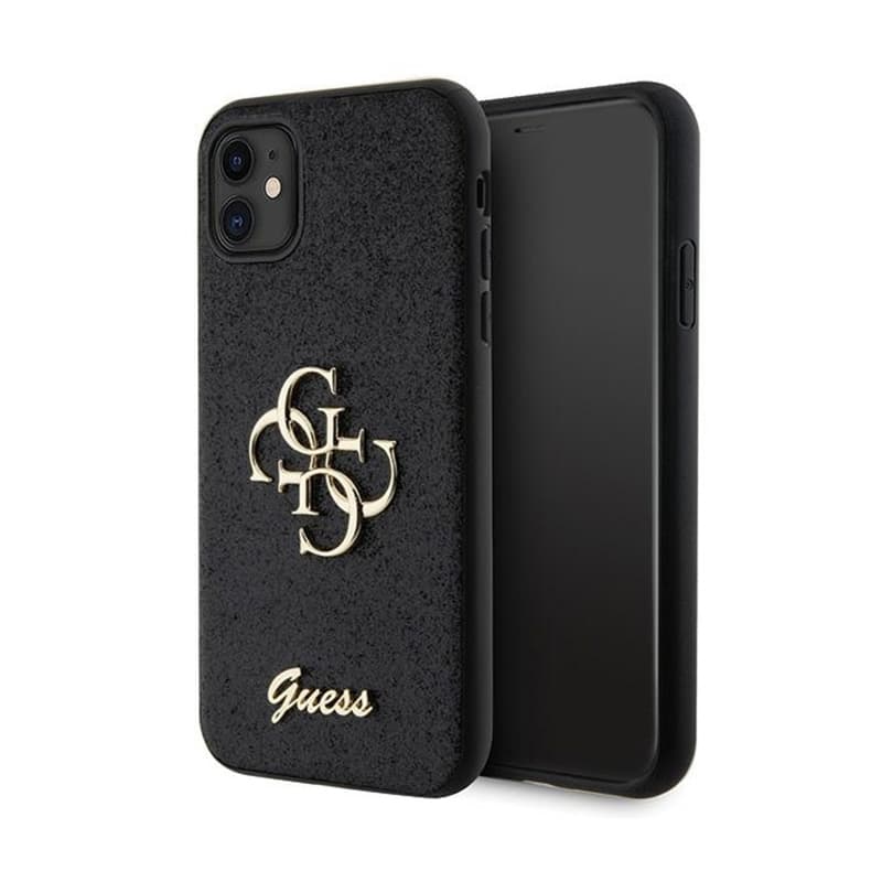 Guess Glitter Script Big 4G - iPhone 11 Case (black) 1