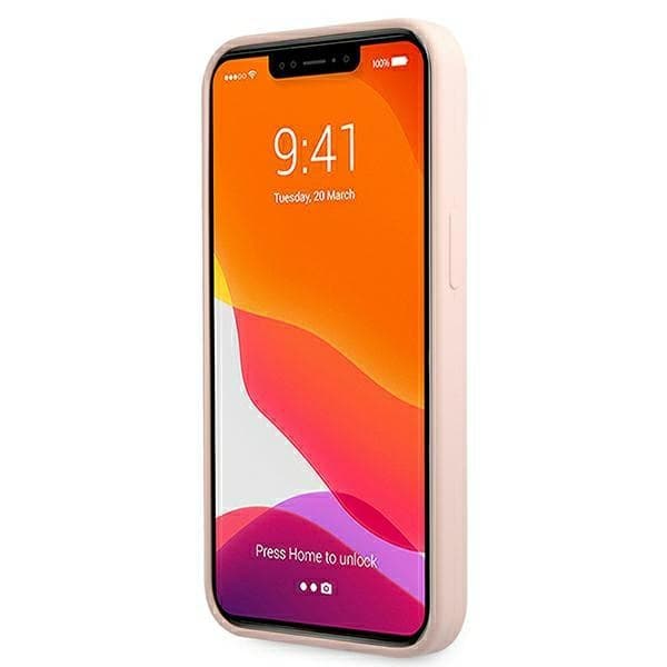 Guess Silicone Script - Case for iPhone 12 / iPhone 12 Pro (pink) 5