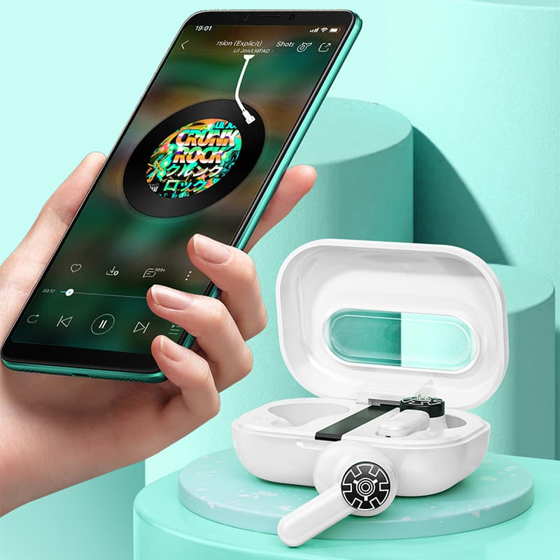 WEKOME VA06 Vanguard Series - Bluetooth V5.2 TWS wireless headphones with charging case (Green) 6