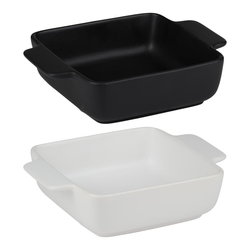 Alpina - Ceramic square ovenproof dish 21x15.8x5.8 cm (black) 4