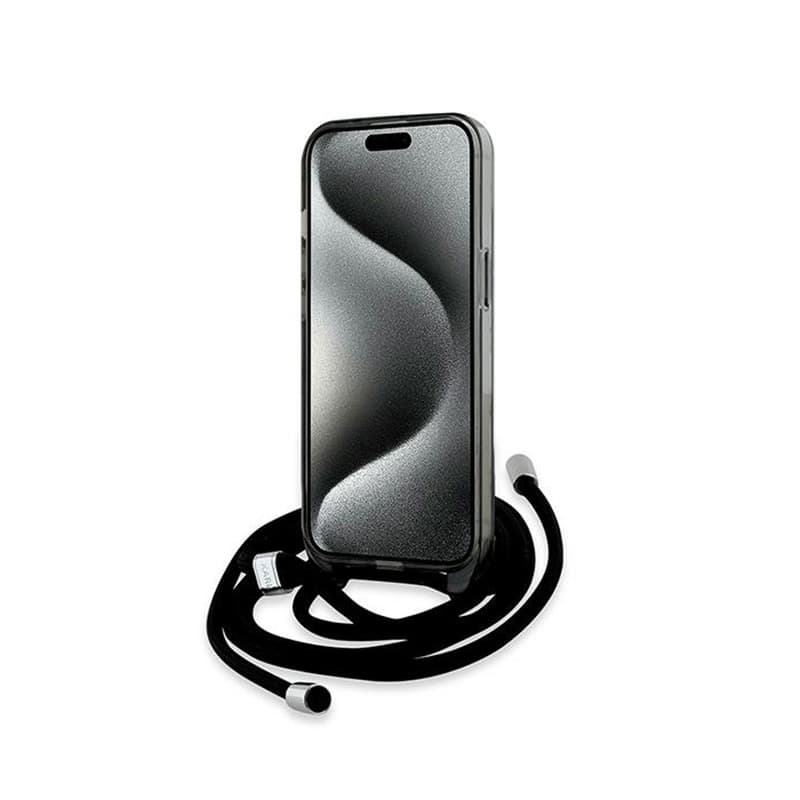 Karl Lagerfeld IML Crossbody Monogram Karl & Choupette Head MagSafe - Case for iPhone 15 / 14 / 13 (Black) 4