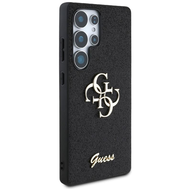 Guess Fixed Glitter Big 4G Metal Logo - Case for Samsung Galaxy S25 Ultra (black) 4