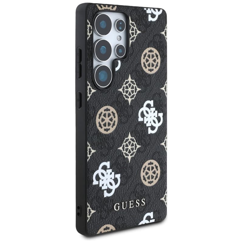 Guess 4G Printed Colored Peony Pattern MagSafe - Case for Samsung Galaxy S25 Ultra (black) 3