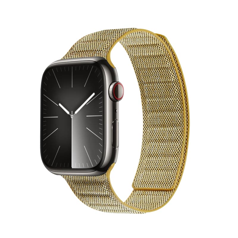 Crong Melange - Magnetic strap for Apple Watch 38/40/41/42 mm (yellow melange) 5