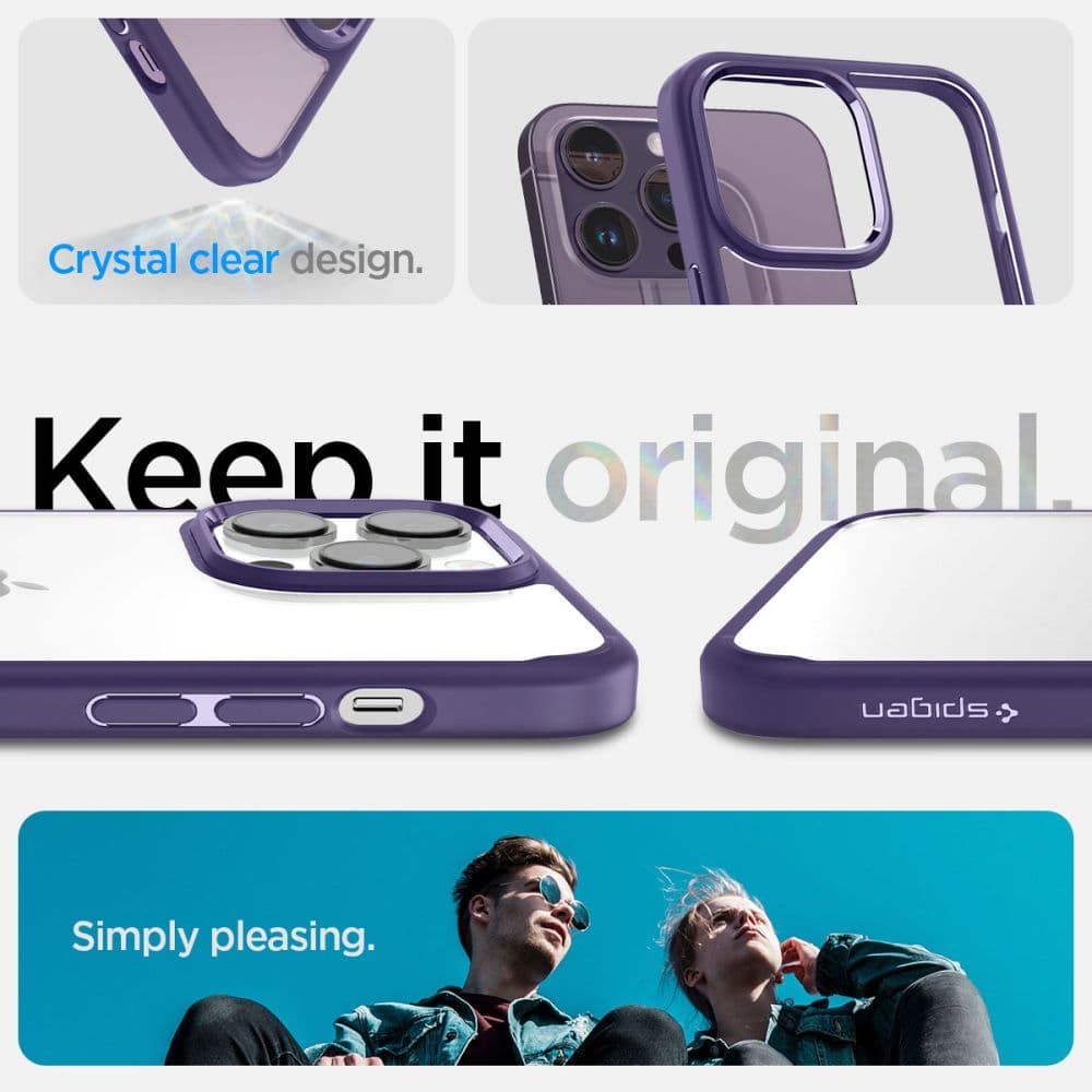 Spigen Ultra Hybrid - Case for iPhone 14 Pro Max (Deep Purple) 8