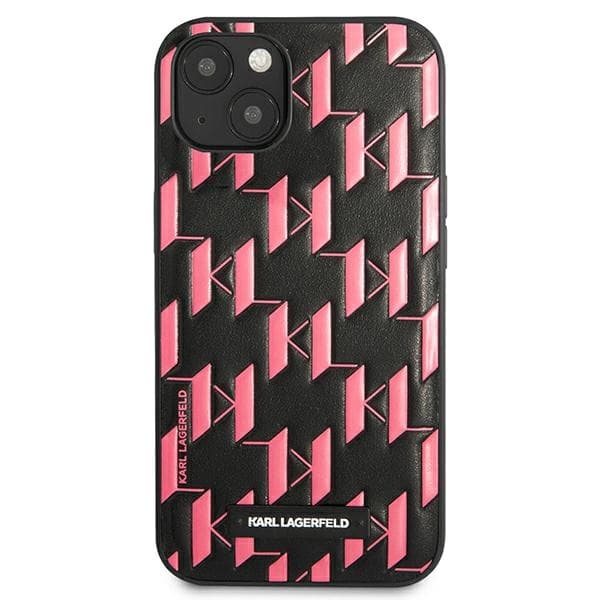 Karl Lagerfeld Monogram Plaque - Cover for iPhone 13 mini  3
