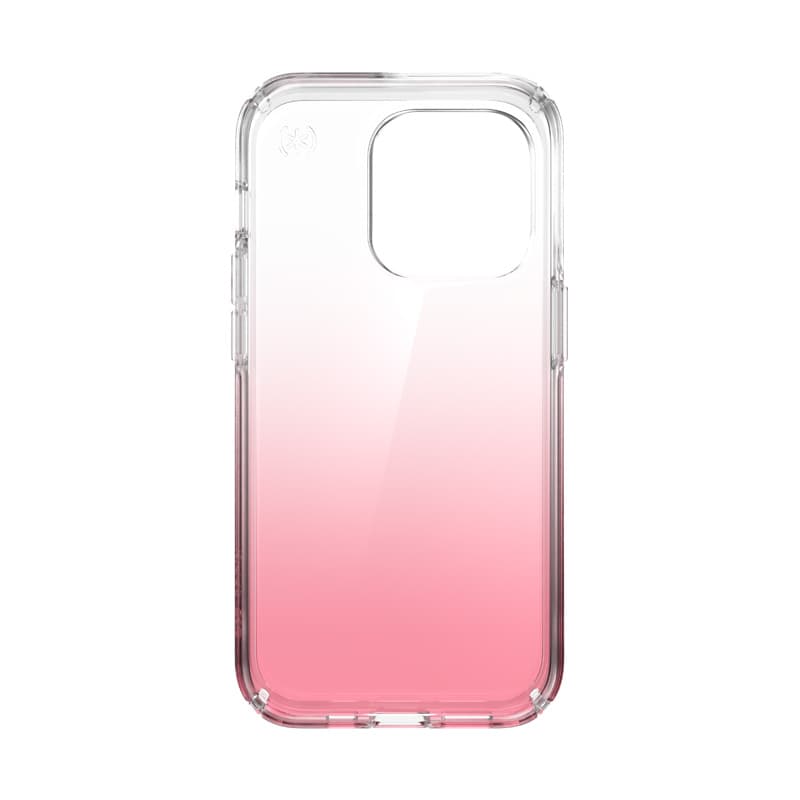 Speck Presidio Perfect-Clear + Ombre - iPhone 14 Pro Case with MICROBAN Coating (Clear / Vintage Rose Fade) 8