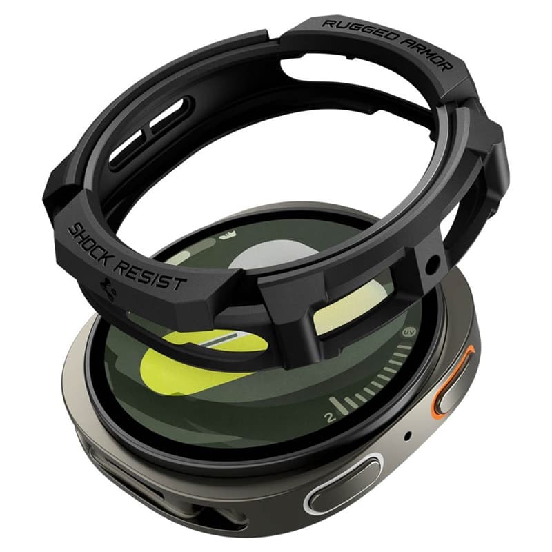 Spigen Rugged Armor - Case for Samsung Galaxy Watch 8 44 mm (Matte Black)