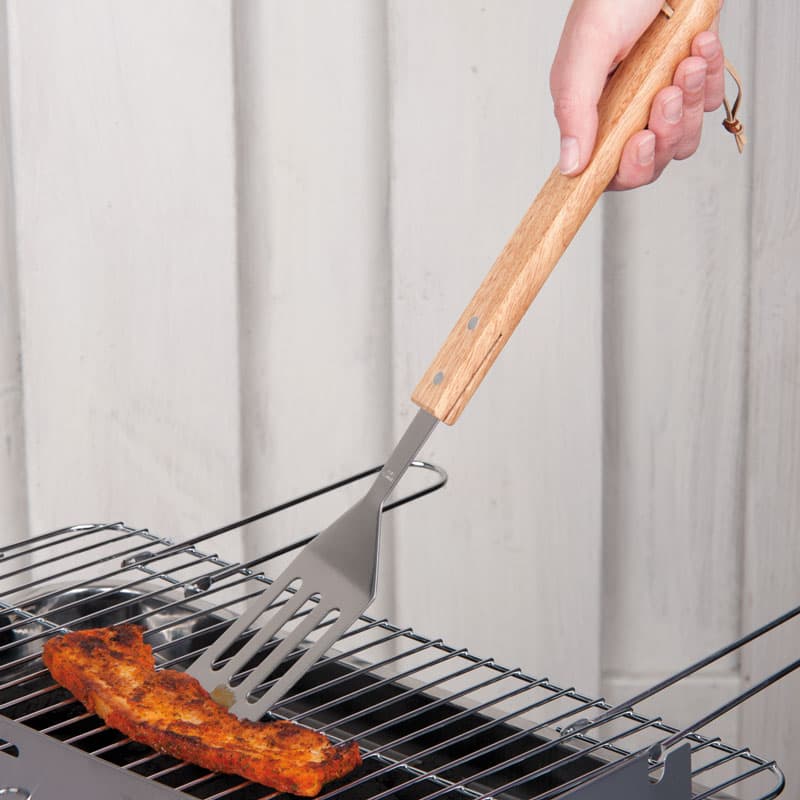 BBQ - grill shovel, oak handle 41 cm 2