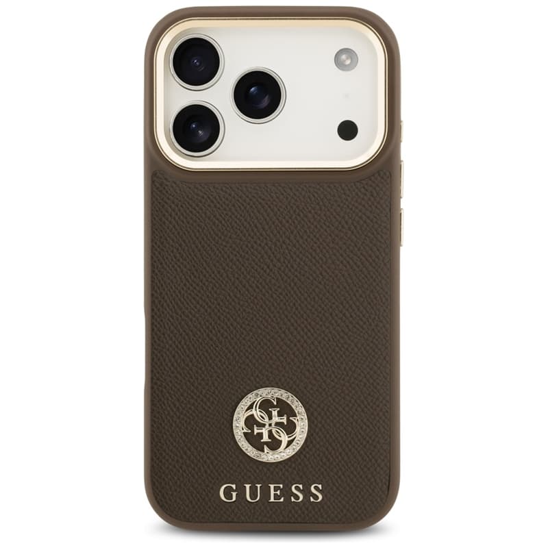 Guess Grained Strass Logo MagSafe - Case iPhone 17 Pro (brown) 3