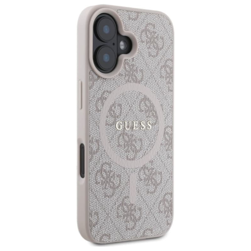 Guess 4G Ring Classic Logo MagSafe - Case for iPhone 16 (pink) 4