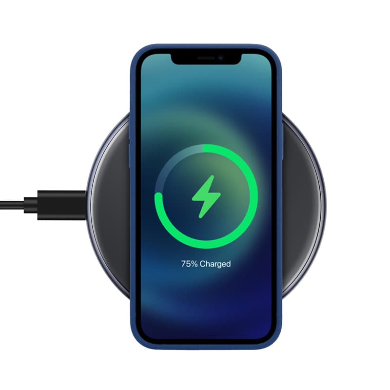 Crong PowerSpot Fast Wireless Charger – Aluminum 15W USB-C Qi Wireless Charger with Tempered Glass Cover (Shadow Black) 6