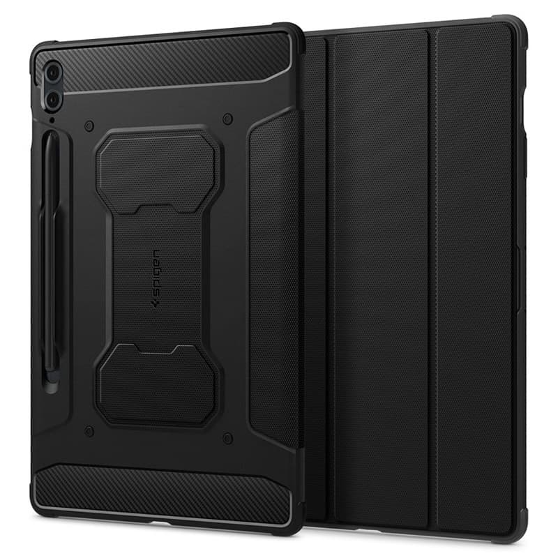 Spigen Rugged Armor Pro - Case for Samsung Galaxy Tab S9 FE+ 12.4" (Black) 2