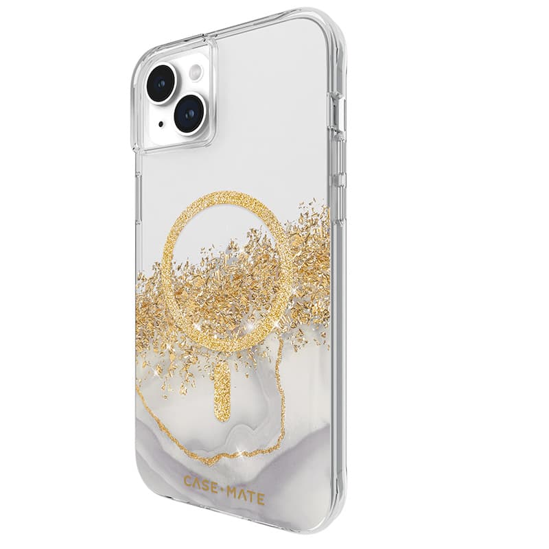 Case-Mate Karat MagSafe - Gold Decorated iPhone 15 Plus Case (Marble) 3