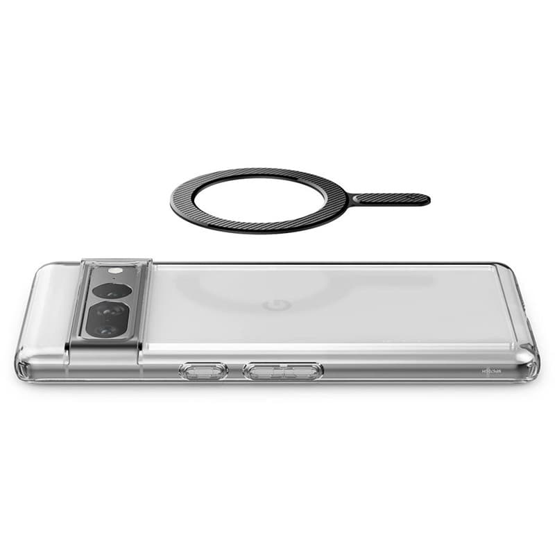 Spigen OneTap Ring Magnetic MagSafe Plate - Universal magnetic ring for case / smartphone (Carbon) 8