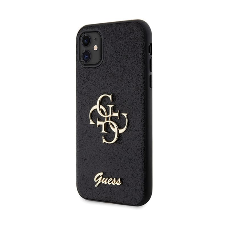 Guess Glitter Script Big 4G - iPhone 11 Case (black) 2