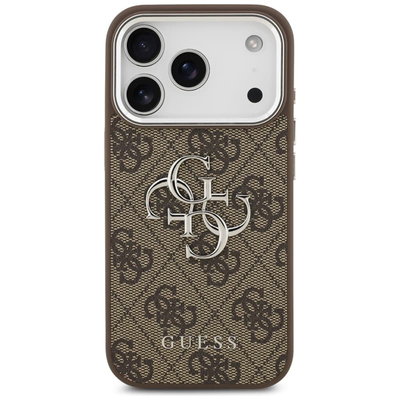 Guess 4G Big 4G Classic Logo - Case iPhone 17 Pro (Brown / Silver) 3