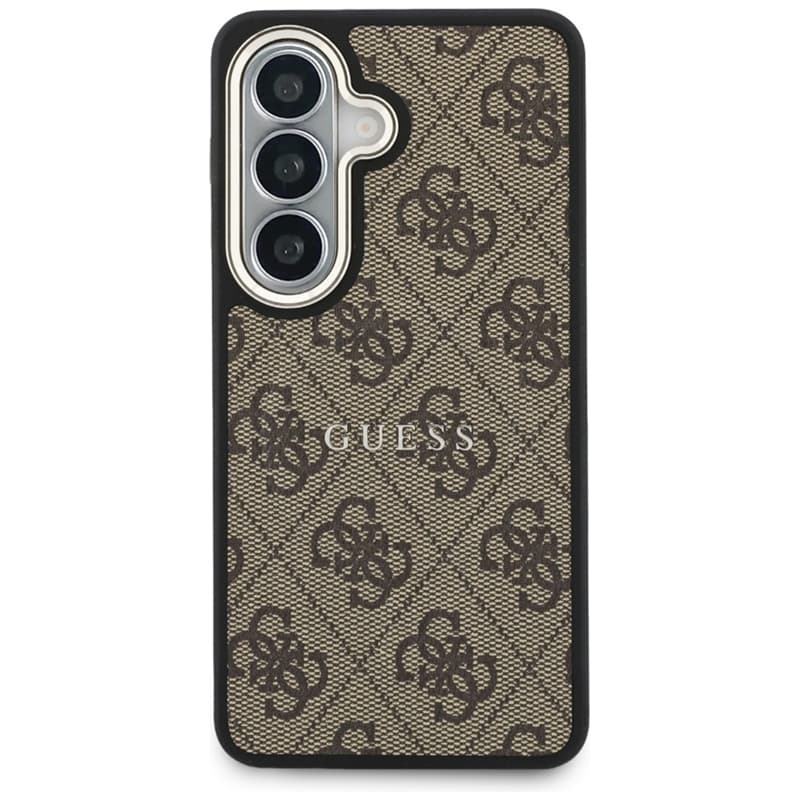 Guess 4G Embossed Ring MagSafe - Samsung Galaxy S26 Case (Brown) 3