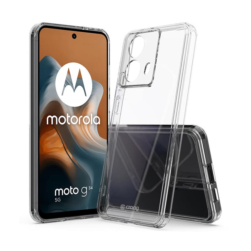 Crong Crystal Shield Cover - Motorola Moto G34 Case (Transparent) 1
