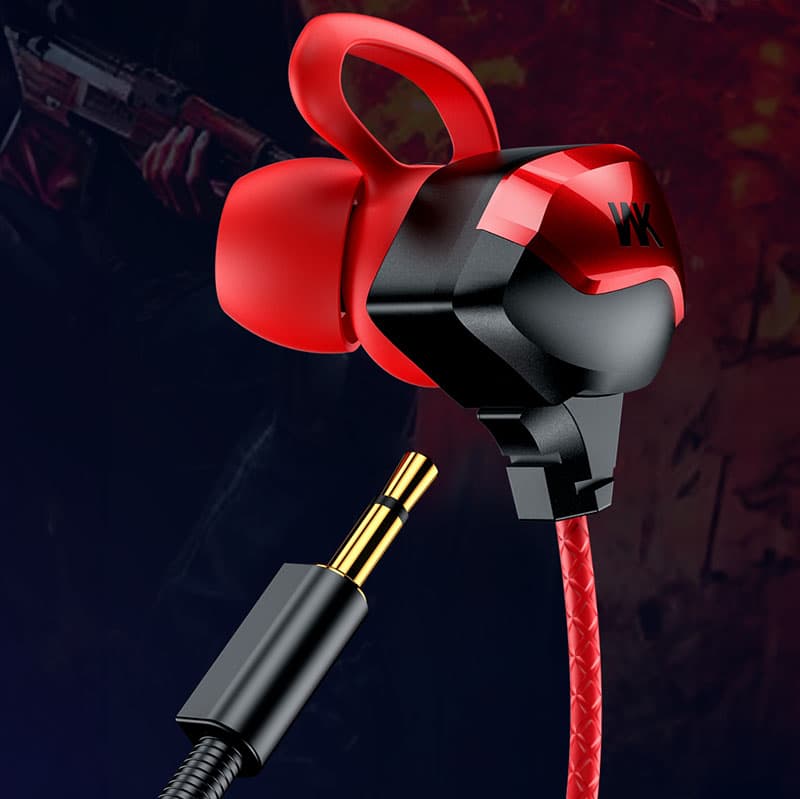 WEKOME ET-Y30 ET Series - 3.5mm jack wired headphones for gamers (Red) 6