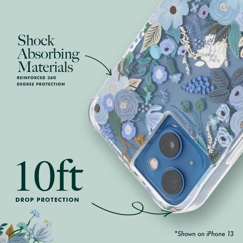 Rifle Paper Clear - Case for iPhone 14 Plus (Garden Party Blue) 5