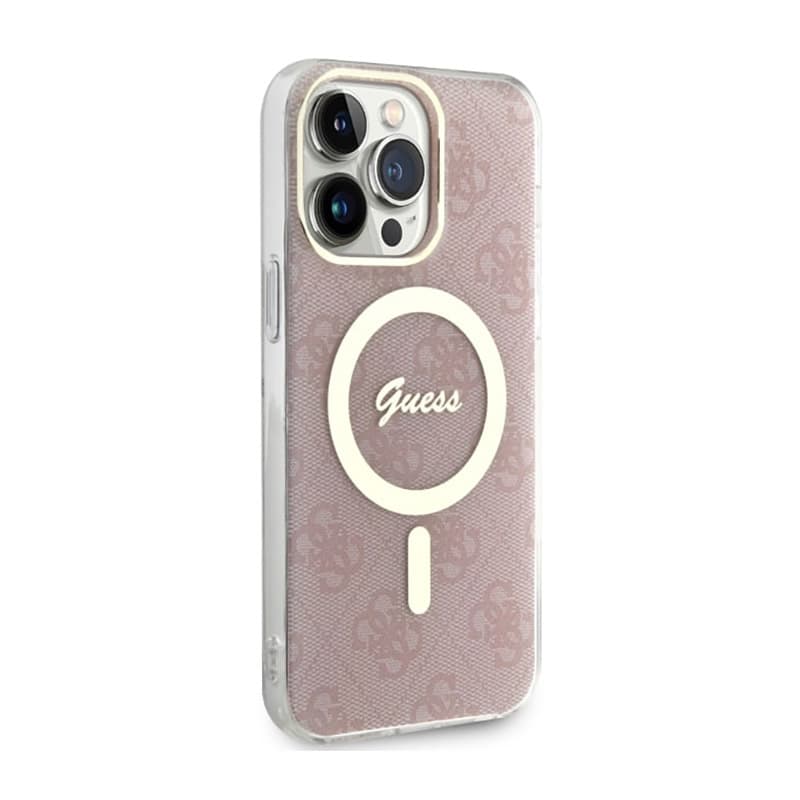 Guess 4G MagSafe - Case for iPhone 14 Pro Max (Pink) 4