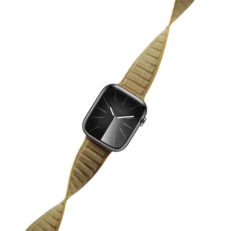 Crong Melange - Magnetic strap for Apple Watch 38/40/41/42 mm (yellow melange) 6
