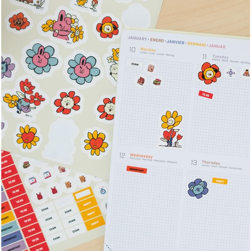 BT21 - Calendar for the 2021/2022 school year (white) 7