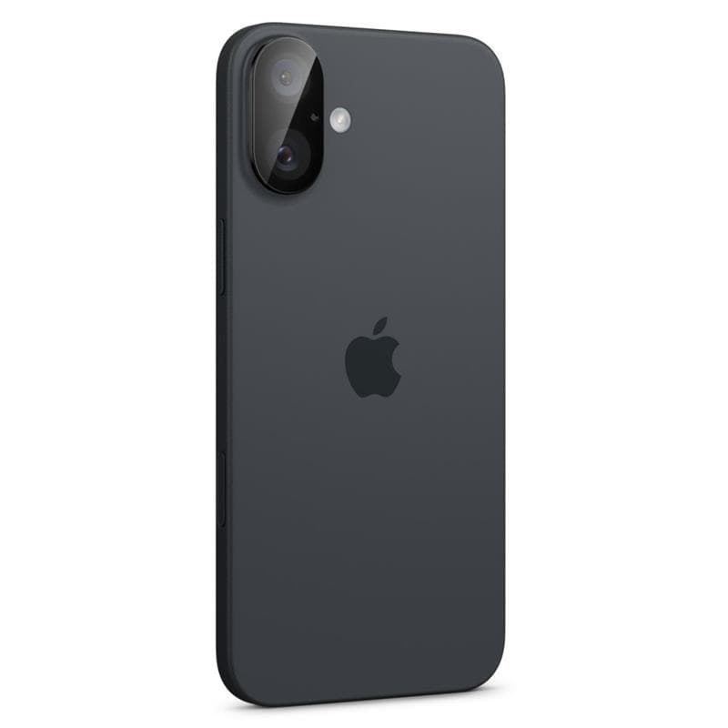 Spigen Optik GLAS.TR Camera Protector 2-Pack - Lens Protector for iPhone 16 / 16 Plus (2 pcs) (Black) 8
