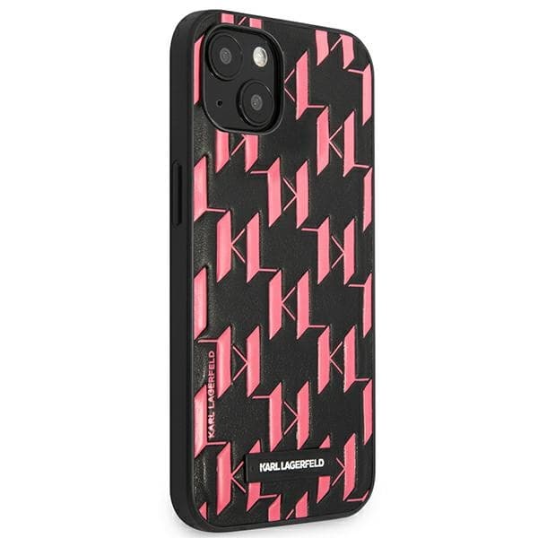 Karl Lagerfeld Monogram Plaque - Cover for iPhone 13 mini  4