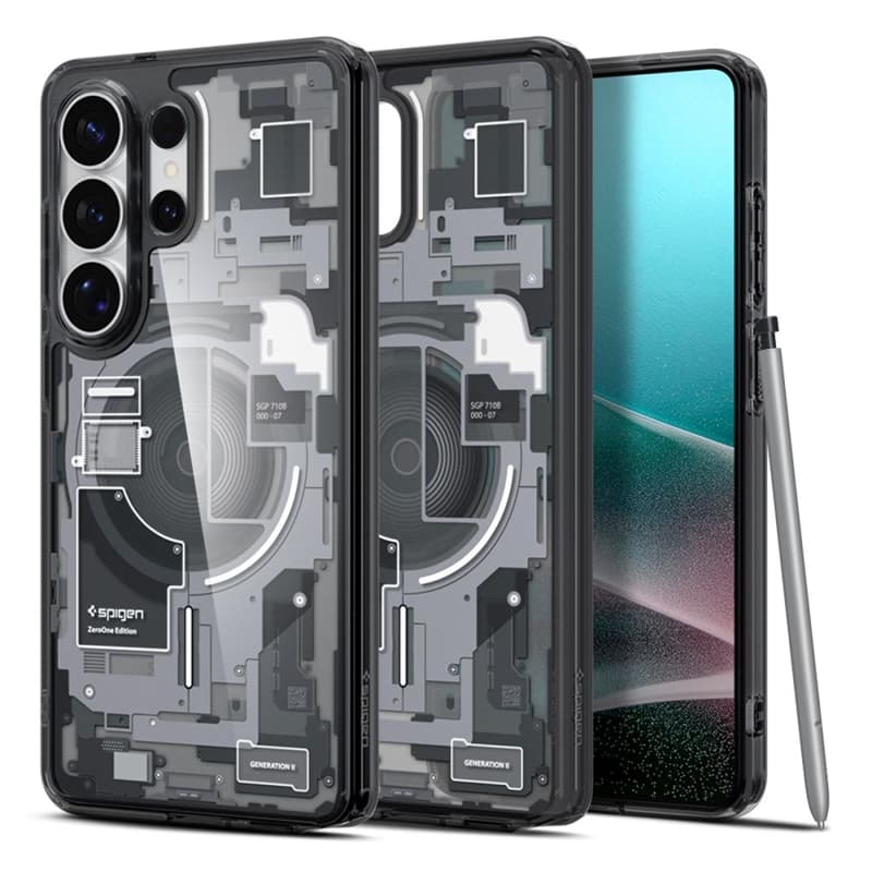 Spigen Ultra Hybrid Mag MagSafe - Case for Samsung Galaxy S26 Ultra (Zero One Black) 1