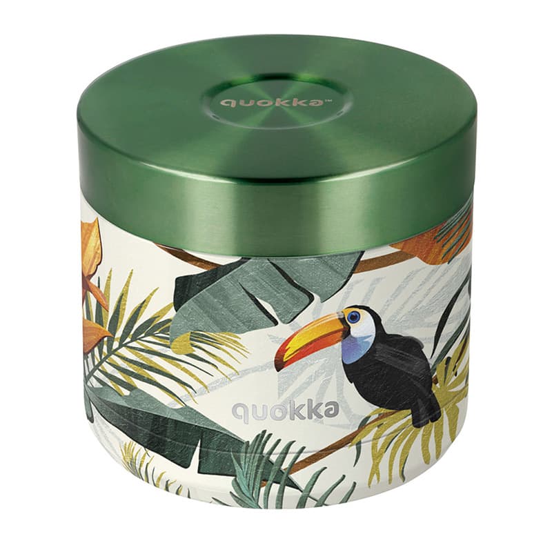 Quokka Whim Food Jar - Thermal Lunchbox / Lunch Thermos 600 ml (Tropical) 1