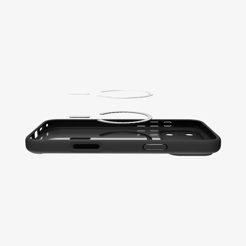 Spigen Ultra Hybrid Mag MagSafe - Case for iPhone 17 Pro Max (Frost Black / Orange) 7