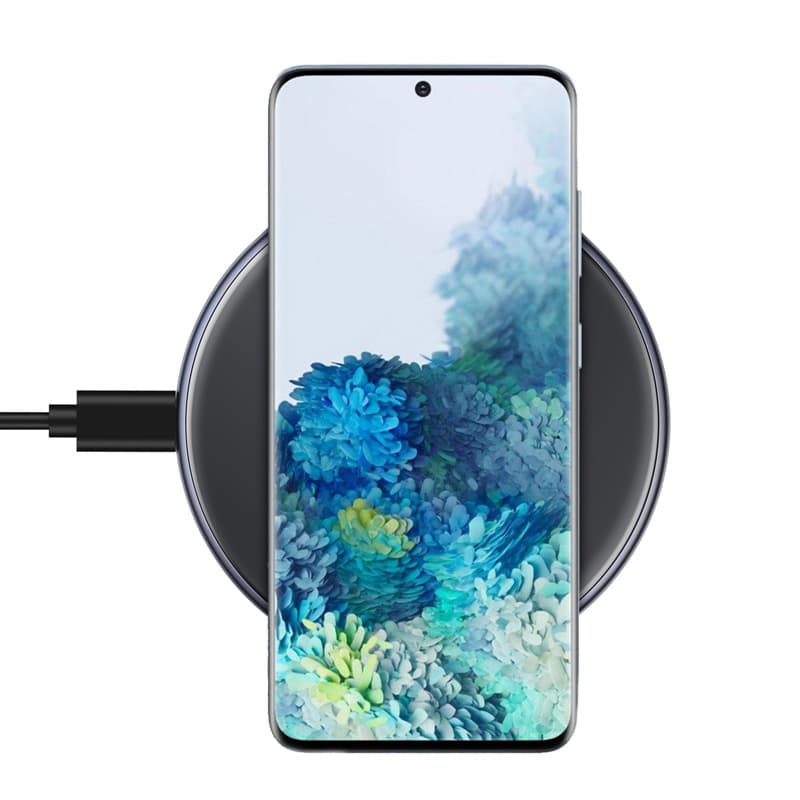 Crong PowerSpot Fast Wireless Charger – Aluminum 15W USB-C Qi Wireless Charger with Tempered Glass Cover (Shadow Black) 8