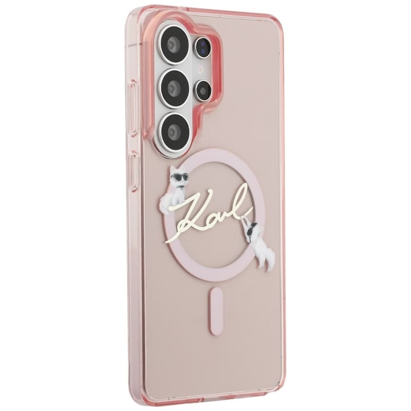 Karl Lagerfeld IML KC Script MagSafe - Samsung Galaxy S26 Ultra Case (Pink) 4