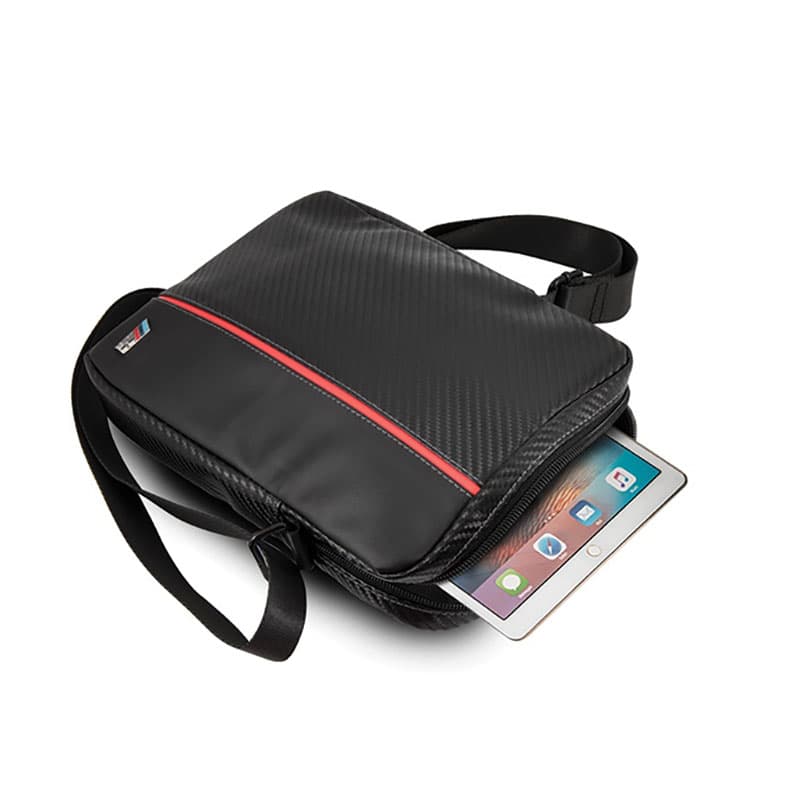BMW Carbon Red Stripe - Tablet bag 8" (Black) 4