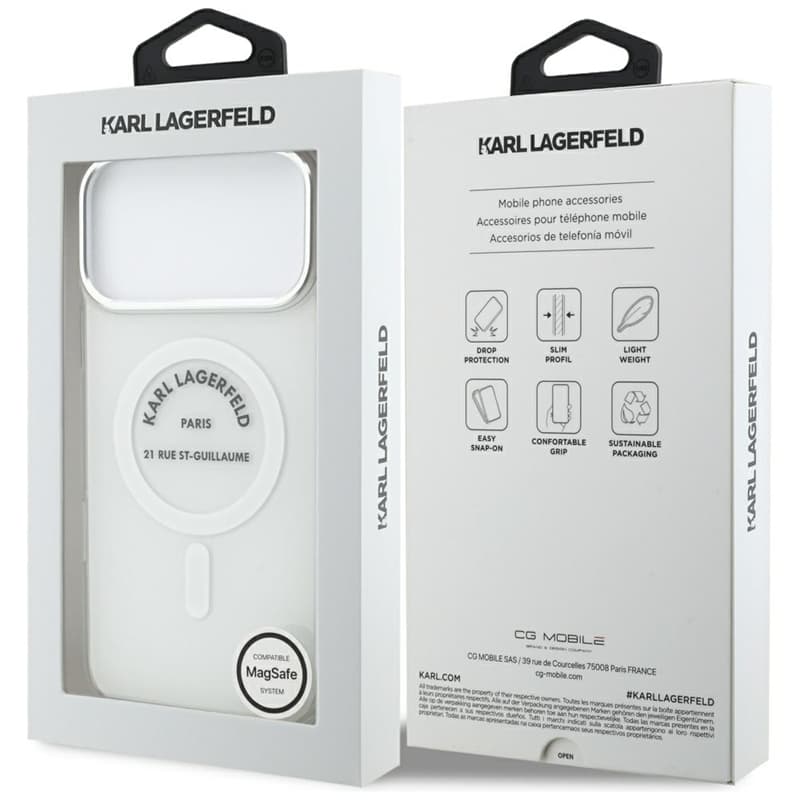 Karl Lagerfeld IML Karl RSG Logo MagSafe - Case for iPhone 17 Pro Max (transparent) 8