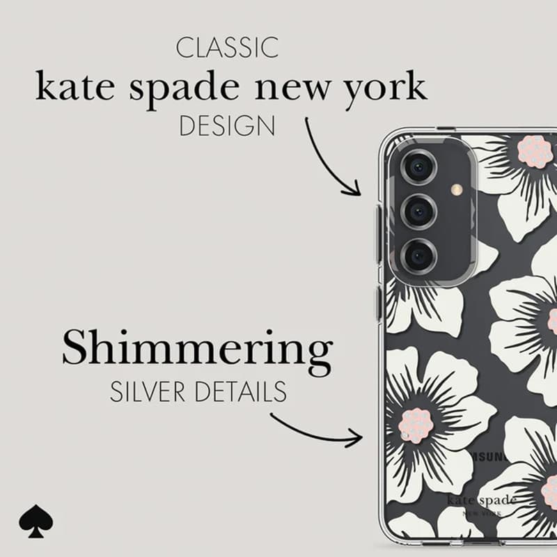 Kate Spade New York Protective Case - Samsung Galaxy S24 Case (Hollyhock Cream) 3