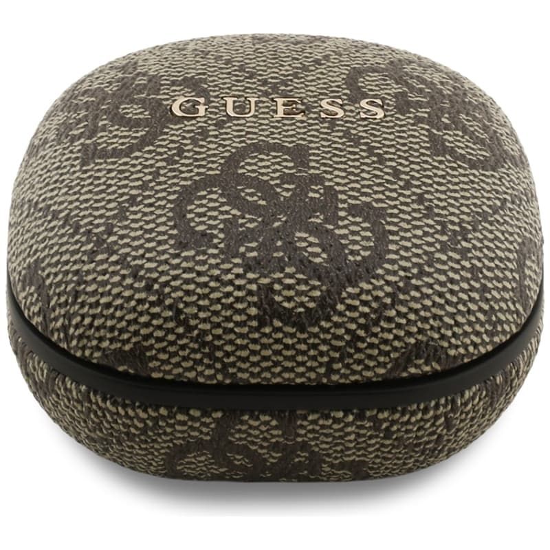 Guess 4G Classic Metal Logo - Bluetooth TWS ENC sluchátka + nabíjecí pouzdro (Hnědá) 2