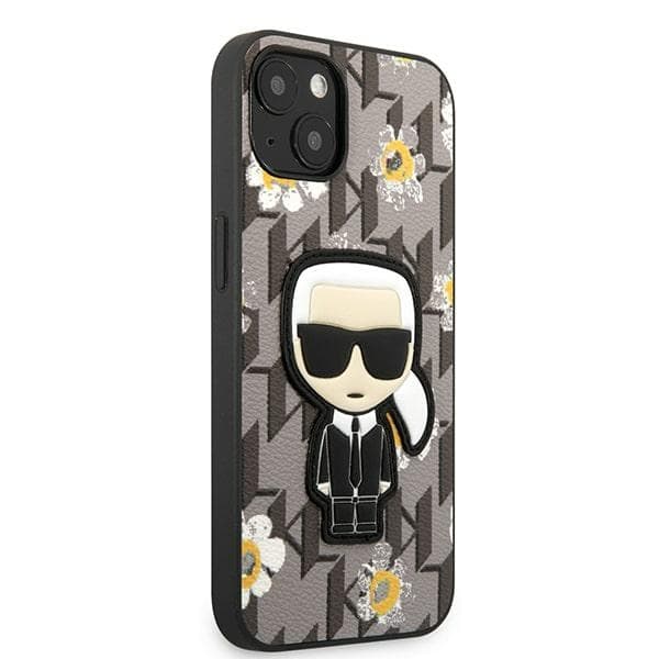 Karl Lagerfeld Iconic Karl Flower - Case for iPhone 13 (Grey) 4