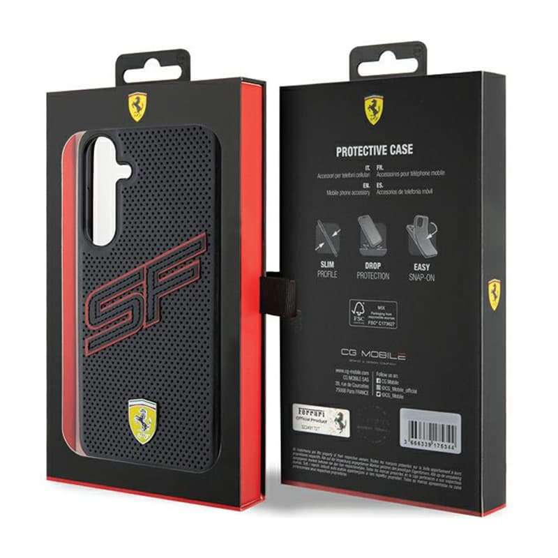 Ferrari Big SF Perforated - Samsung Galaxy S24 Case (black) 8