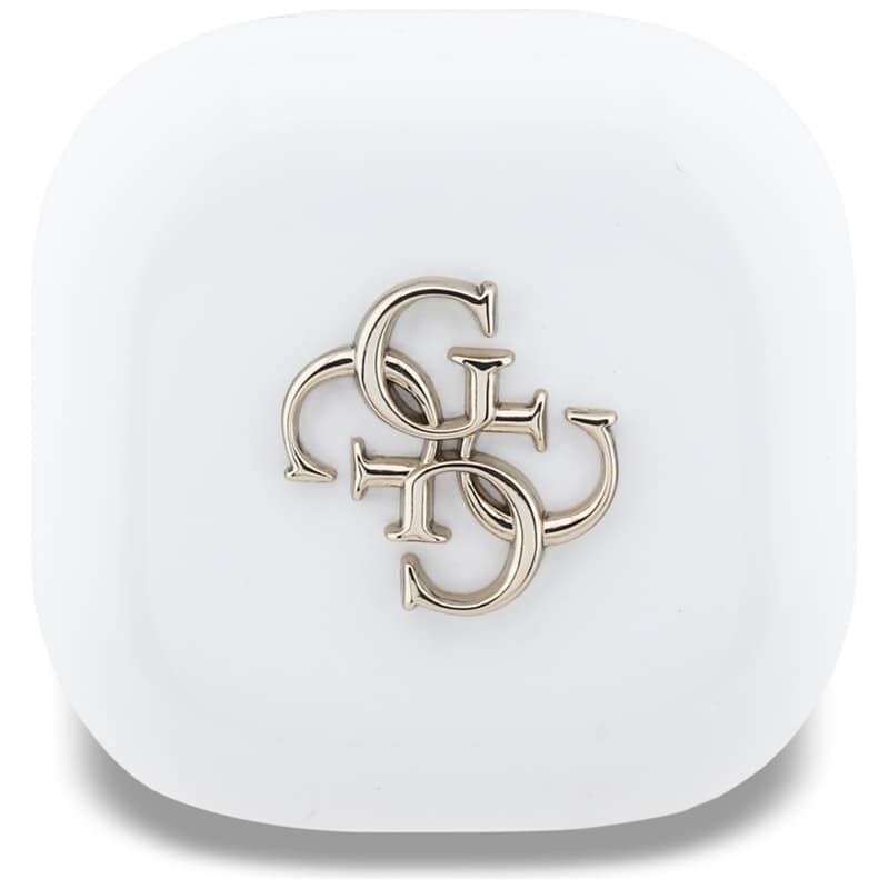 Guess 4G Metal Logo - TWS Bluetooth Earphones + Charging Case (White) 2