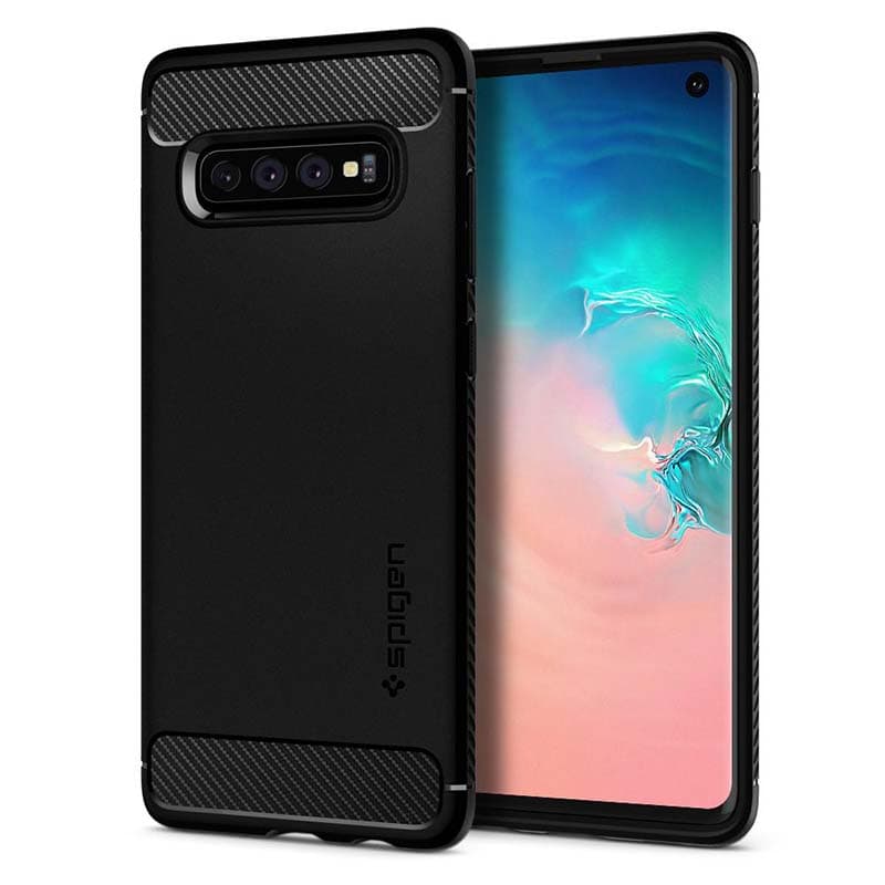 Spigen Rugged Armor - Case for Samsung Galaxy S10 (Black) 3