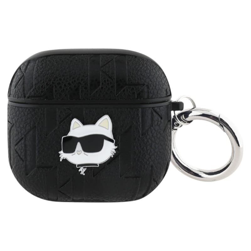 Karl Lagerfeld Monogram Choupette Head - AirPods 4 Case (black)