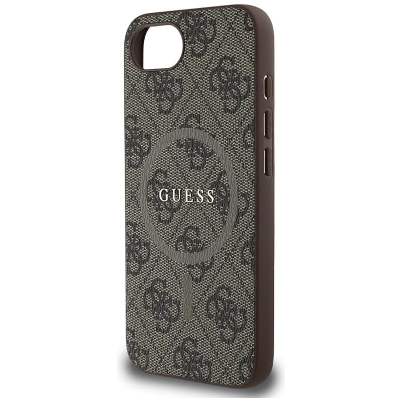 Guess 4G Ring Classic Logo MagSafe - Case for iPhone 16e (brown) 6