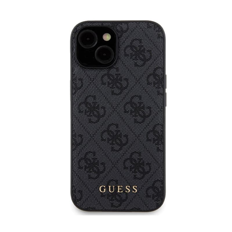 Guess Bundle Pack MagSafe 4G Metal Gold Logo - Case set + Power Bank 5000mAh MagSafe iPhone 15 (black) 3