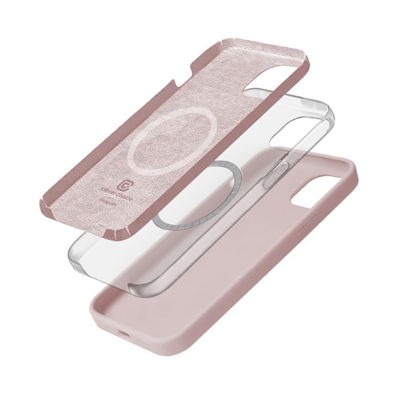 Crong Color Cover Magnetic - iPhone 15 MagSafe Case (sand pink) 3
