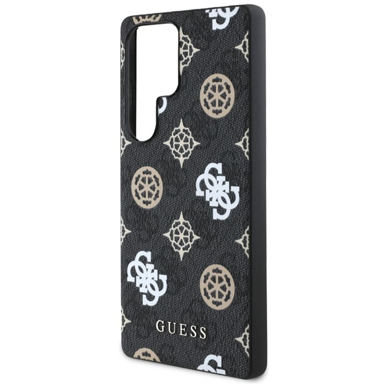 Guess 4G Printed Colored Peony Pattern MagSafe - Case for Samsung Galaxy S25 Ultra (black) 5