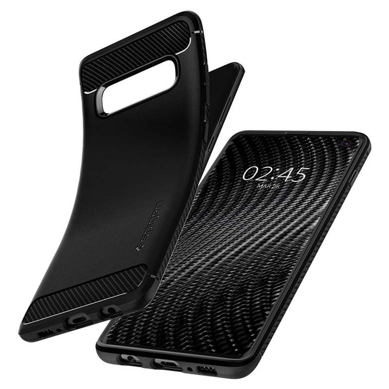 Spigen Rugged Armor - Case for Samsung Galaxy S10 (Black) 4
