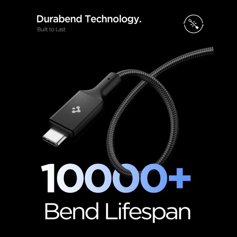 Spigen EB24015CC Essential - USB-C to USB-C PD Cable 240W 1.5m (Black) 6
